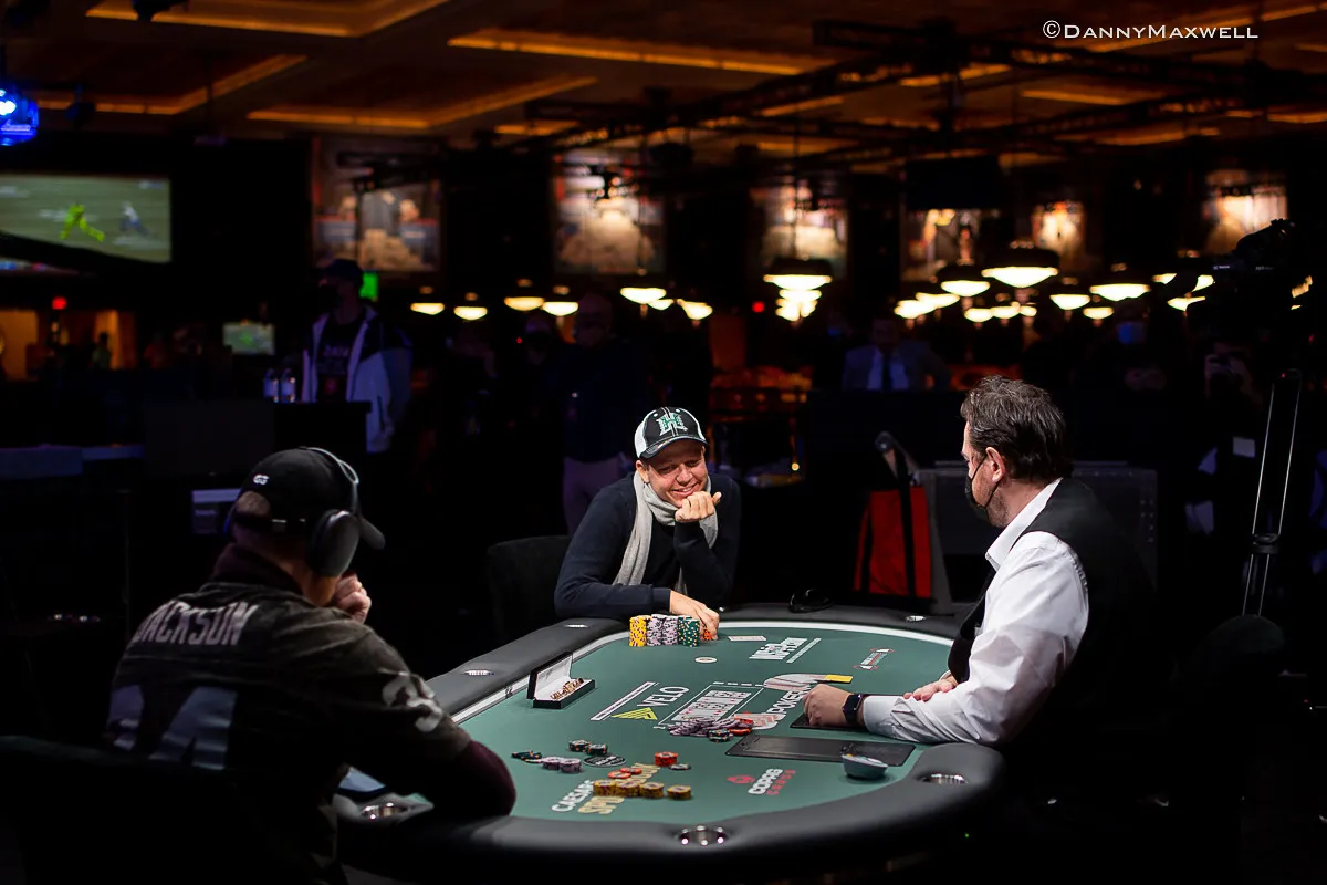 Gábor Szabó at a televised WSOP table in Las Vegas